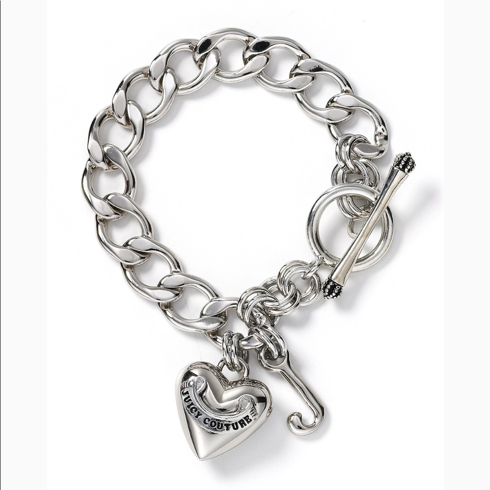 Authentic Juicy Couture Silver Bangle Bracelet